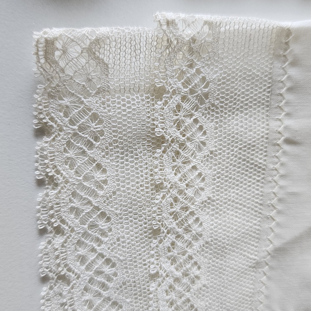 VTG Handkerchief Lot Hankie Embroidery‎ Applique White Lace Crochet Pink Linen - Picture 12 of 15